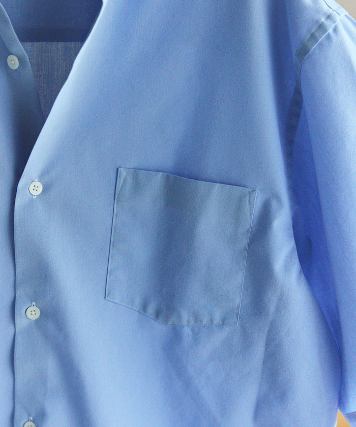 AIRDRY HIGH TECHYARN High-performance material broad regular collar shirt short sleeve quick-drying moisture absorption