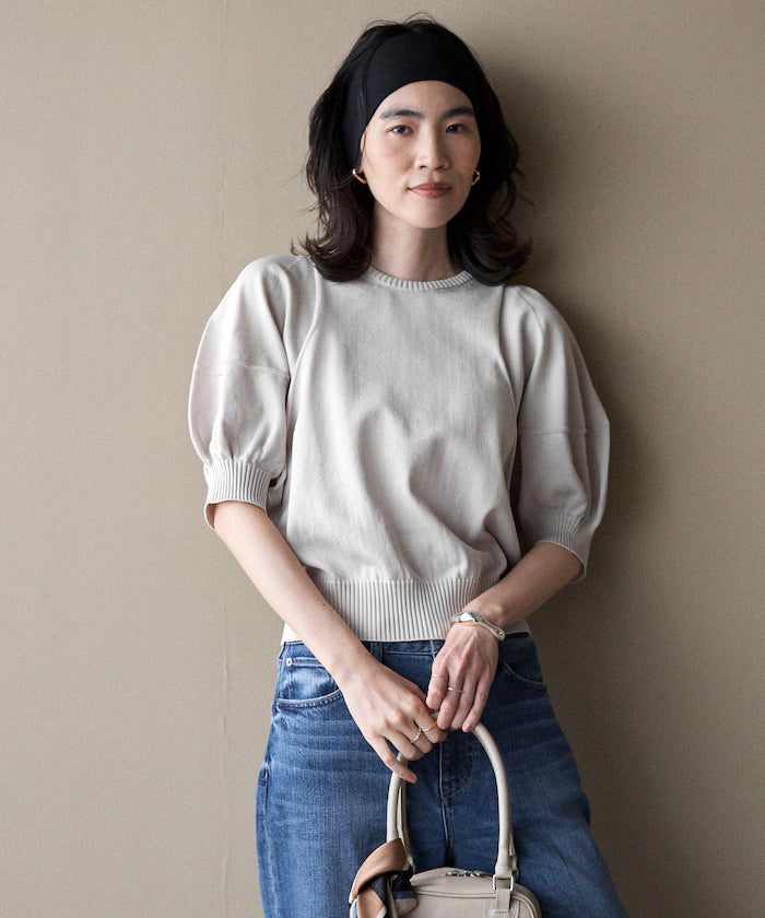 [March 11th 12:00 Release] Japan-Made Whole Garment Puff Sleeve Top