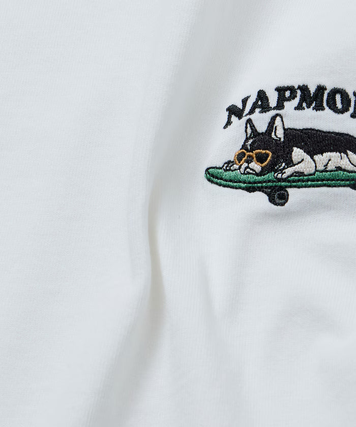 Relaxed Fit One-Point Animal Embroidery Crew Neck T-Shirt [Limited Edition]