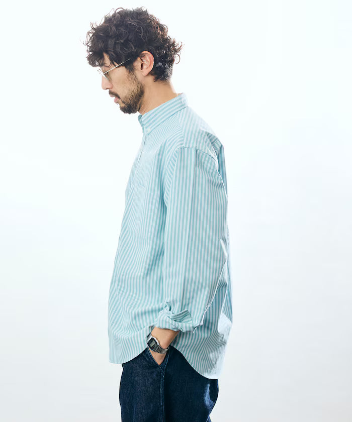 AIRDRY HIGH TECHYARN High-performance Material Oxford Button-down Shirt Long Sleeve