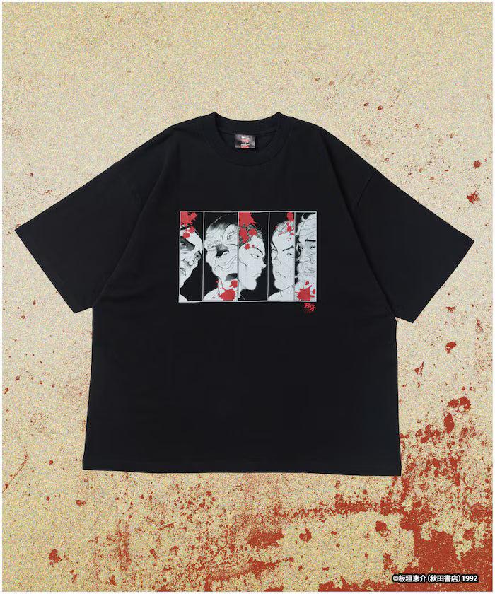 [June 12 12:00 Start of Sale] Baki 'I Want to Know Defeat / The Most Evil Death Row Prisoner' Print Crew Neck T-Shirt