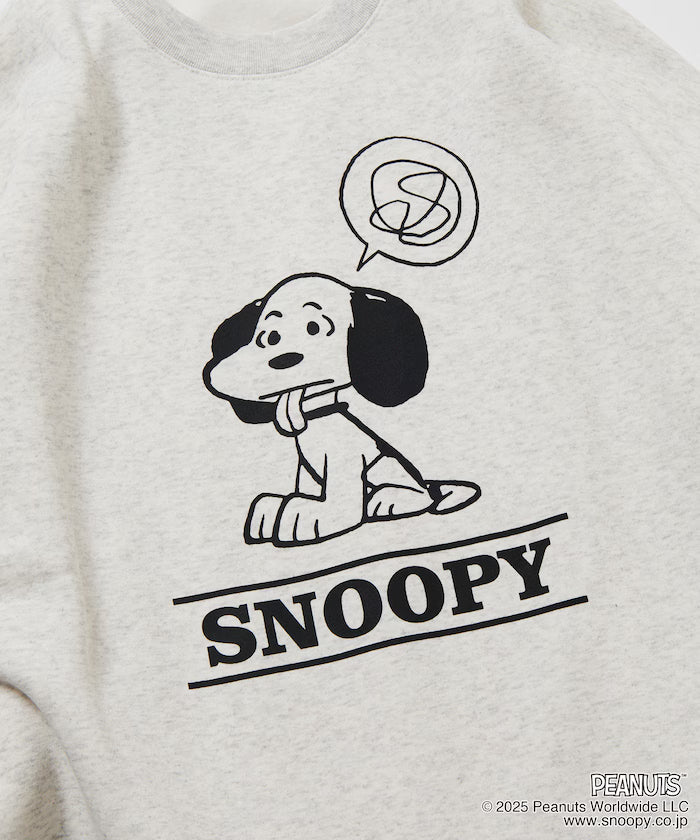 PEANUTS/Peanuts Exclusive Front Print Crew Neck Sweat/Shibe 【Limited Edition】