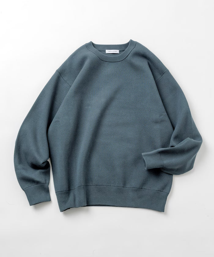 Sweat-like Crew Neck Knit