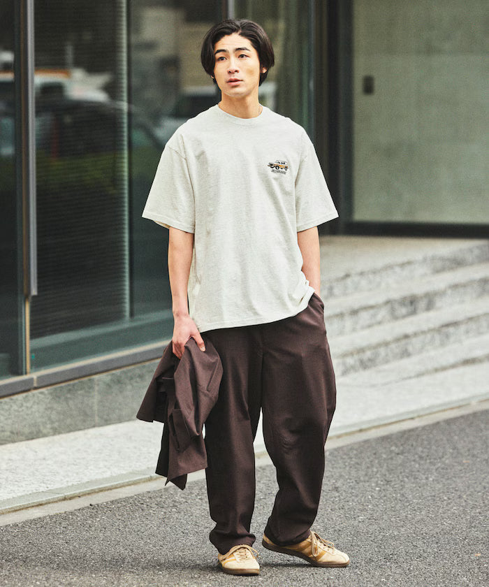[New Color Added] Quick-Dry Material Relaxed Fit Tapered Easy Pants Linen-like
