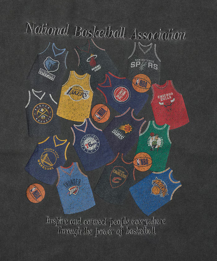 NBA × FREAK'S STORE Exclusive Random Uniform Design Back Print Crew Neck T-shirt