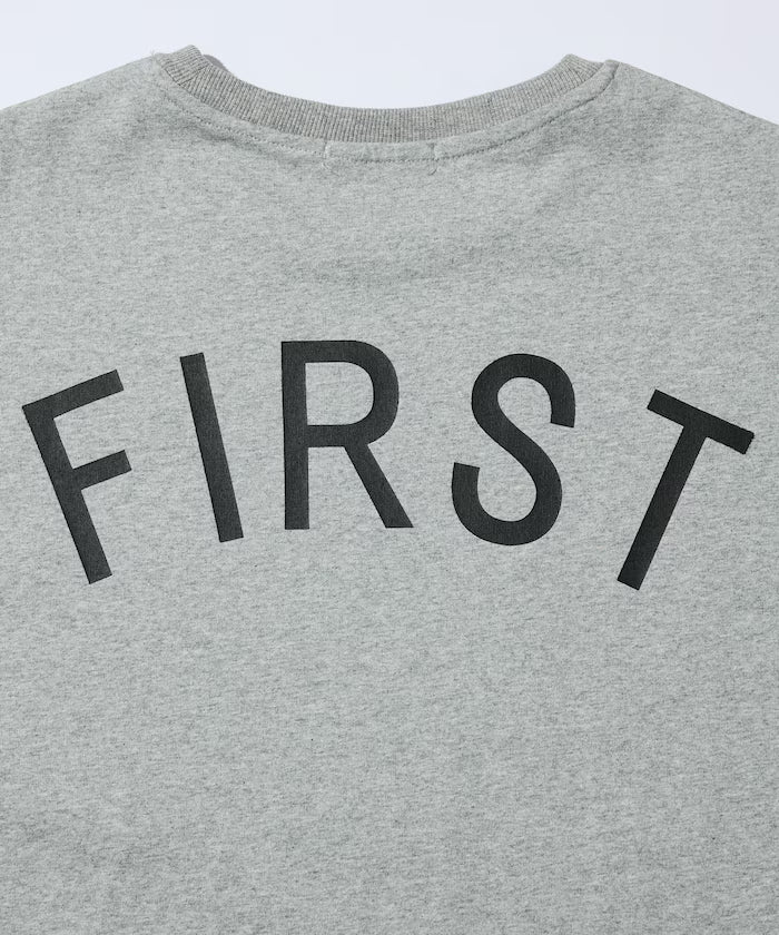 6 oz Front Logo Embroidered Crew Neck T-Shirt / Back Print T-Shirt PRINT ROUND FIRST