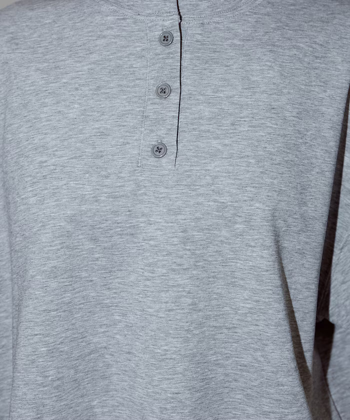 <contact cool> Cool Ponte Henry Neck T-Shirt Limited Release
