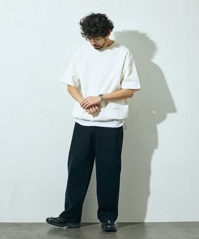 Side Pocket Spindle Tech Thermal Short Sleeve T-Shirt / Big Silhouette