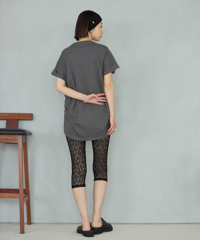 Organic Cotton Shirring Logo T-Shirt