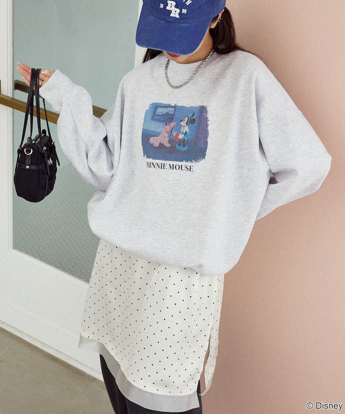Minnie Mouse/ミニーマウス/Photo Print Crew Neck Sweat Limited Edition