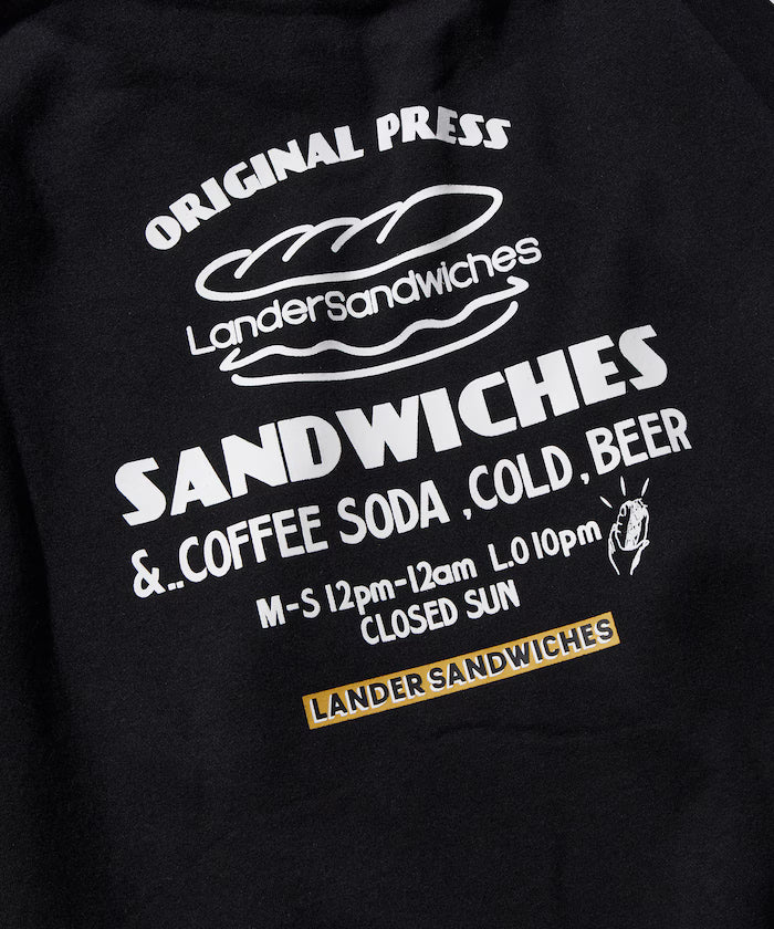 LANDER SANDWICHES×FREAK'S STORE/LANDER Limited Big Silhouette Back Print Sweat Hoodie 【Limited Release】