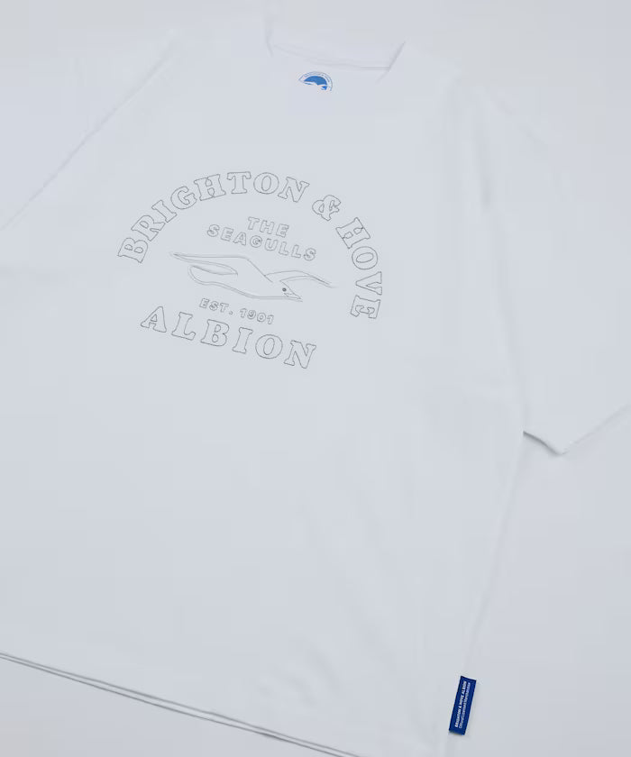 [5/22 12:00~ Release] Brighton & Hove Albion FC - SEAGULLS HERITAGE LOGO TEE - White