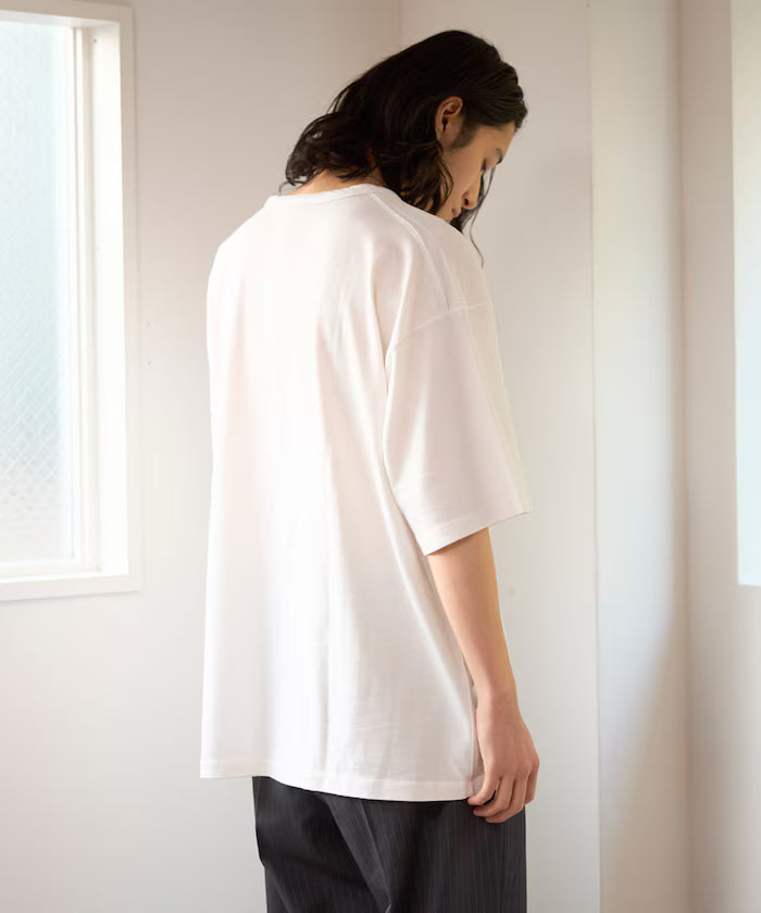 SUPER MERINO WOOL×INKEEP Crew Neck Short Sleeve T-Shirt