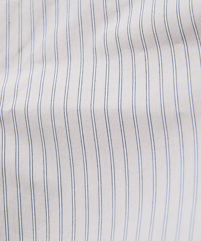 Wide silhouette spindle regular collar short sleeve shirt / hem code [limited edition]