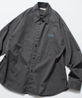 Relax Fit Relaxed Fit Garment Dyed Regular Collar Shirt [Limited Edition] - Charcoal Gray