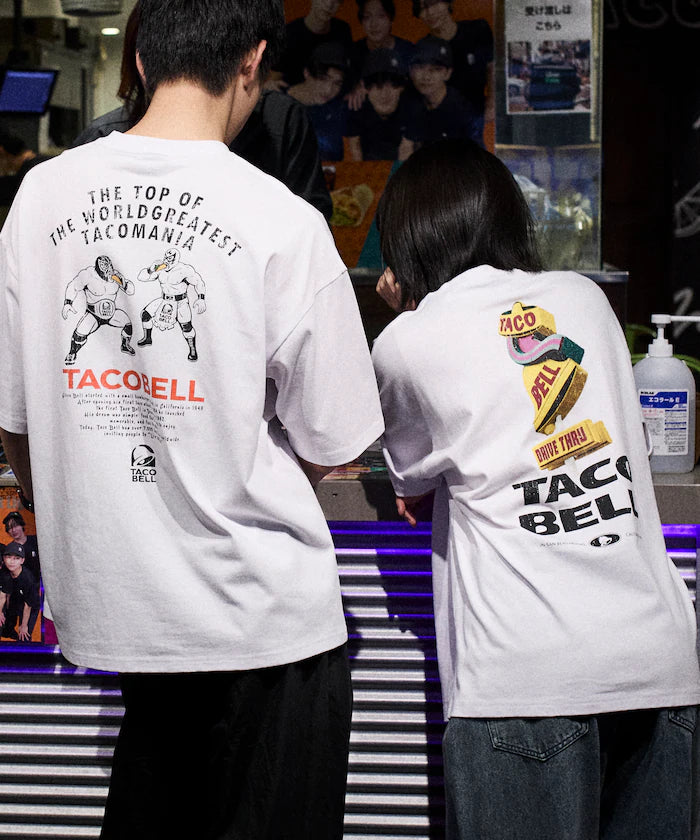 Limited Edition TACOBELL×FREAK'S STORE Exclusive Big Silhouette Back Print Crew Neck T-Shirt
