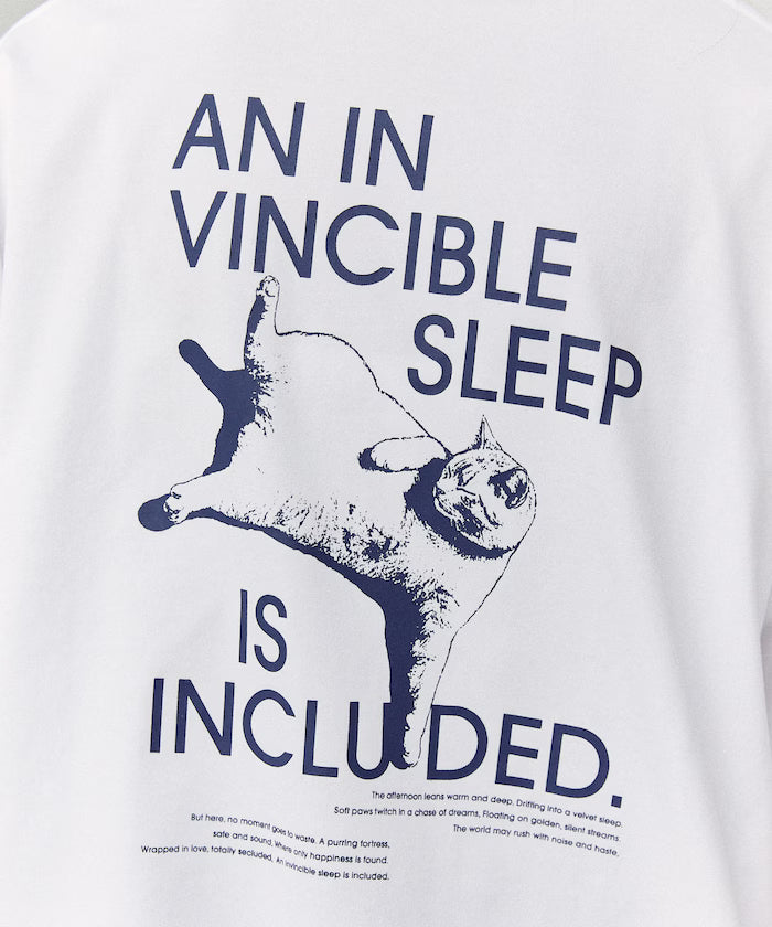 VINCIBLE SLEEP Cat Print T-Shirt Limited Edition