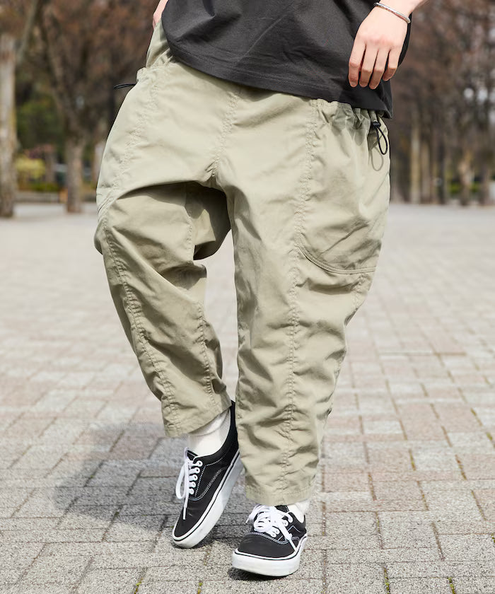 Wide Silhouette Barrel Leg Pocket Code Easy Cargo Pants [Limited Edition]
