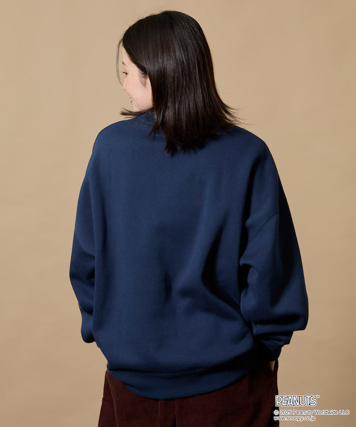 PEANUTS/Peanuts Limited Back Print Crew Neck Sweat / Charlie Face 【Limited Edition】