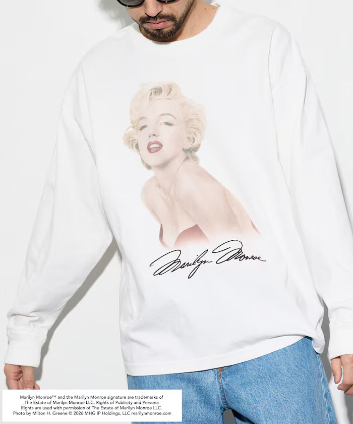 Special Order Marilyn Monroe L/S Cut Sew 'Red Sitting'