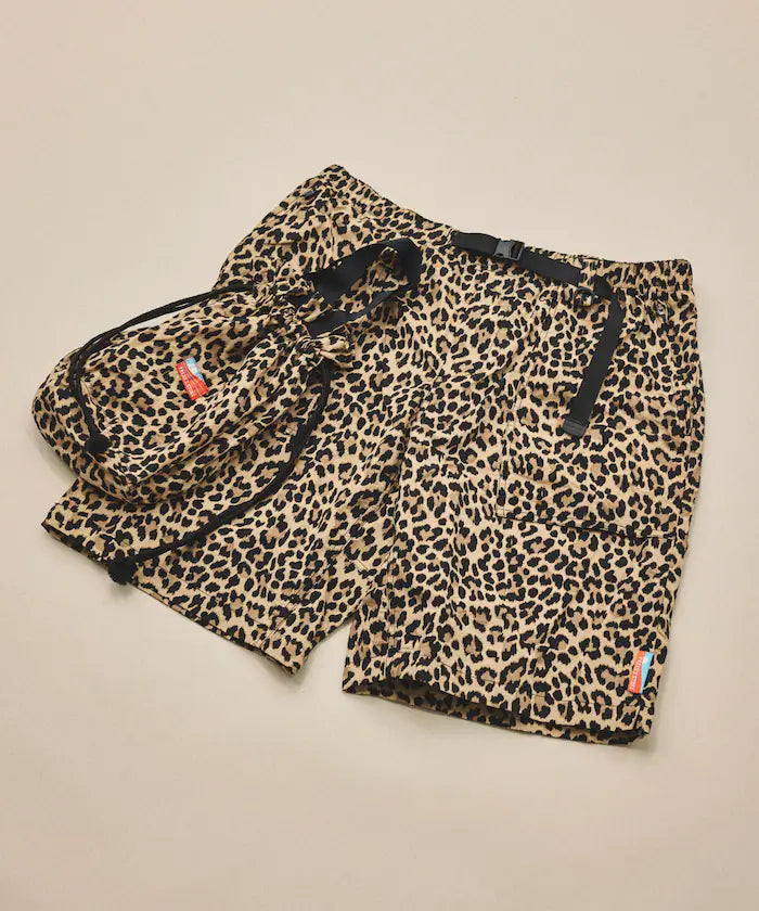 Relaxed Fit Recycled Nylon Webbing Belt Shorts