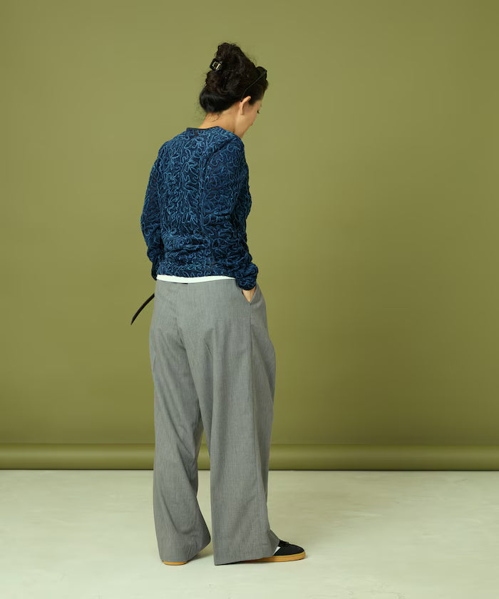 Mesh Velour Top