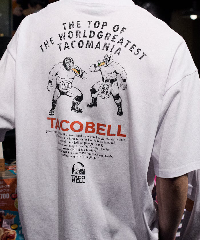 Limited Edition TACOBELL×FREAK'S STORE Exclusive Big Silhouette Back Print Crew Neck T-Shirt