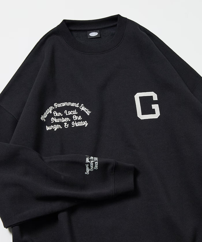 Big Silhouette Varsity Jacket Design Crew Neck Sweat / Back Print [Limited Edition]