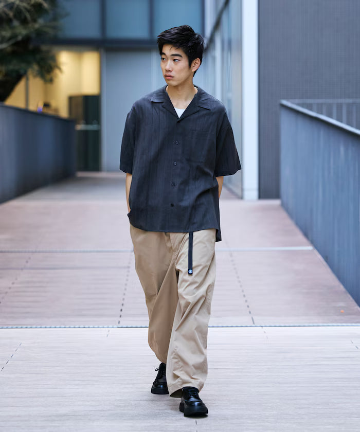 Relax Fit Relaxed Fit Shadow Stripe Open Color Shirt [Limited Release]