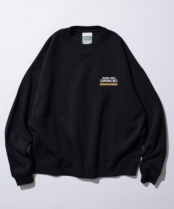 LANDER SANDWICHES×FREAK'S STORE/ Lander Limited Edition Big Silhouette Back Print Crewneck Sweat 【Limited Release】
