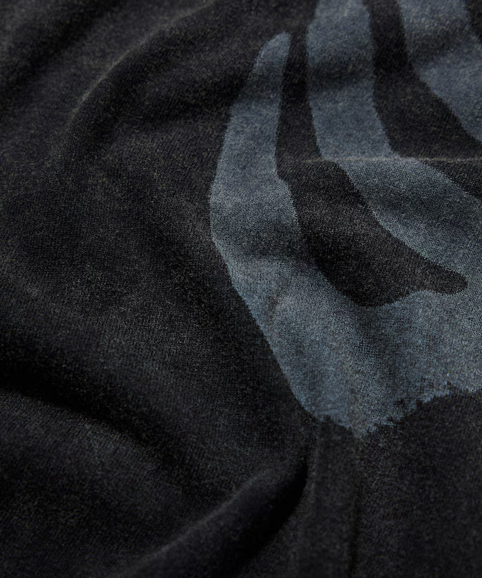 Bone Print Powder Bleach Crew Neck T-Shirt