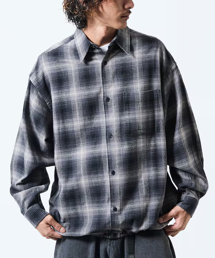 Wide Silhouette Ombre Check Spindle Shirt [Limited Edition]