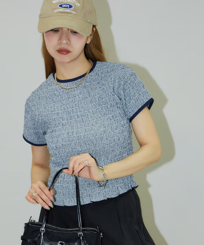 Shearing Design Check Pullover Shirt