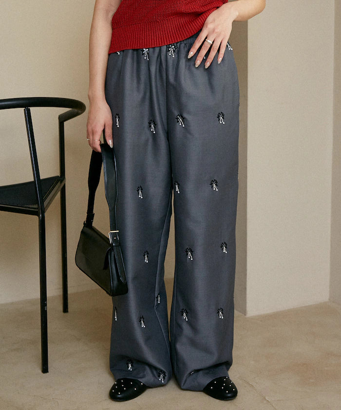 Total Beads Embroidery Easy Slacks Limited Release