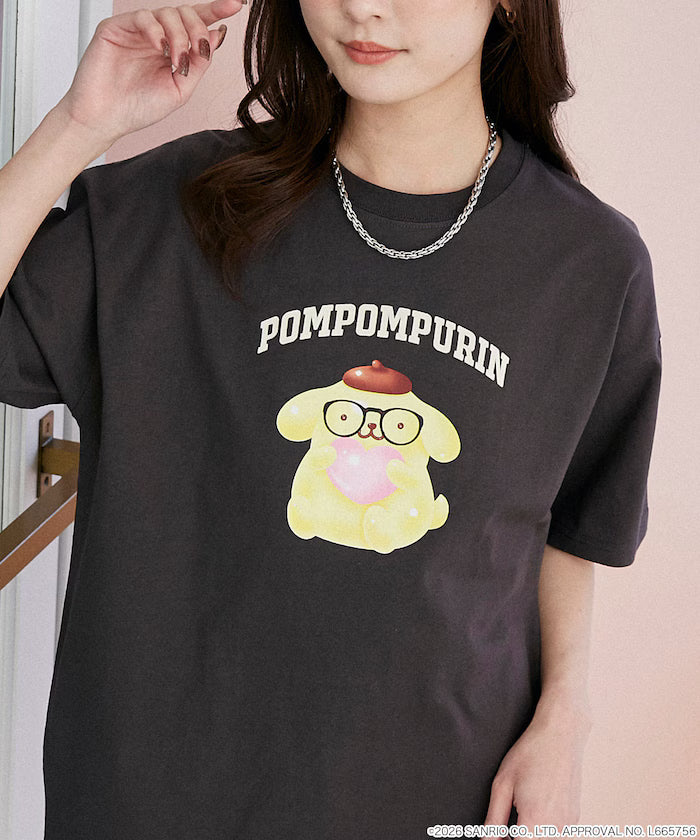 "SANRIO CHARACTERS" College Style Printed T-Shirt Limited Edition