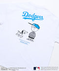 PEANUTS×MLB Exclusive Big Silhouette Back Print T-Shirt / DODGERS 【Limited Edition】 - White