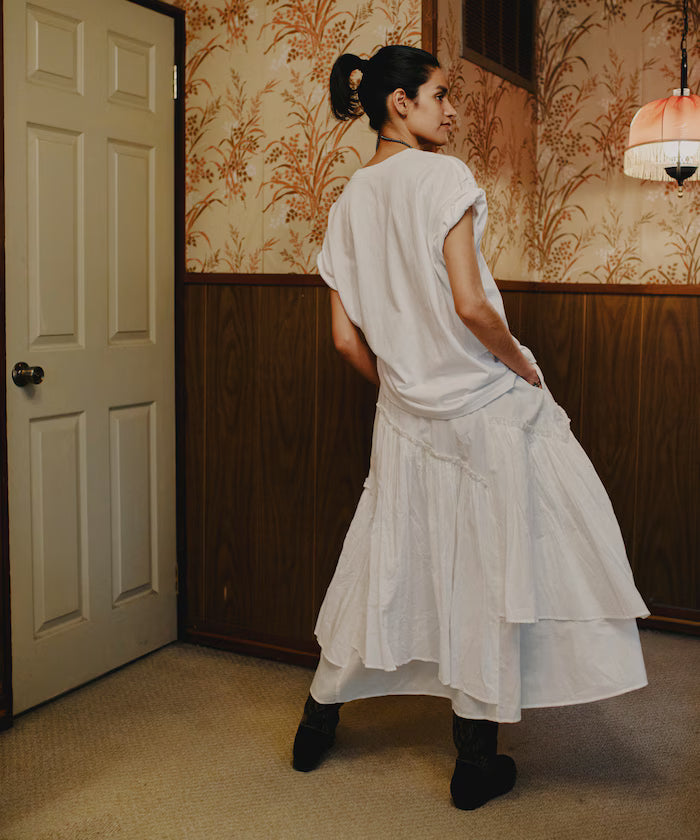 India Frill Maxi Gathered Skirt