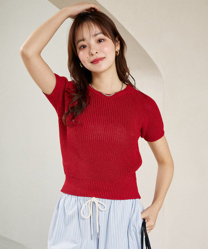 Compact Summer Knit with Purl Stitch - Limited Expansion