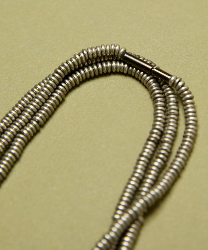 Disk Type Metal Beads Long Necklace 140cm