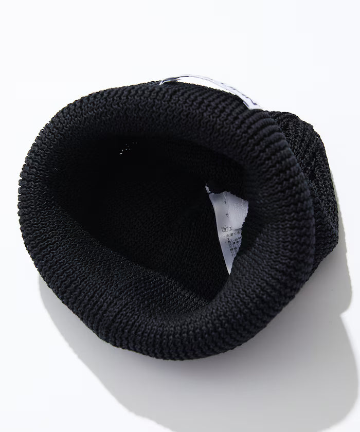 Straw Yarn Roll Knit Cap