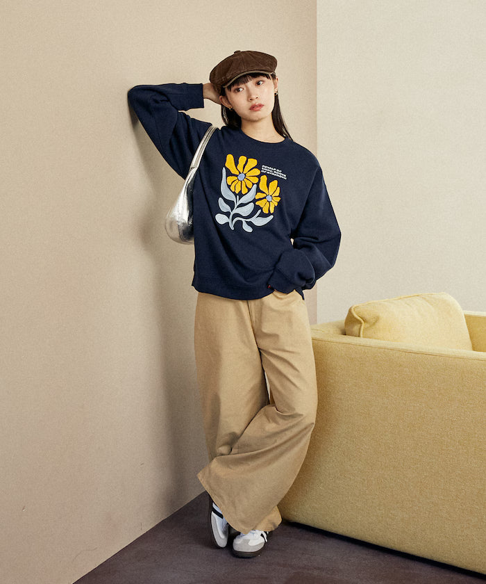 Daisy Embroidered Crew Sweat Limited Edition