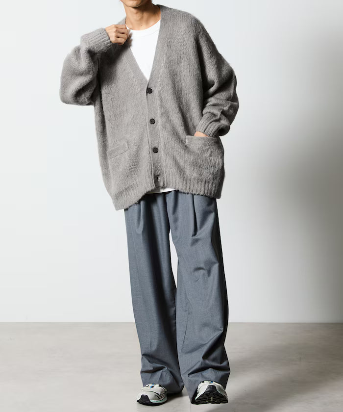 Relax Fit Shaggy Knit Loose Cardigan 【Limited Edition】