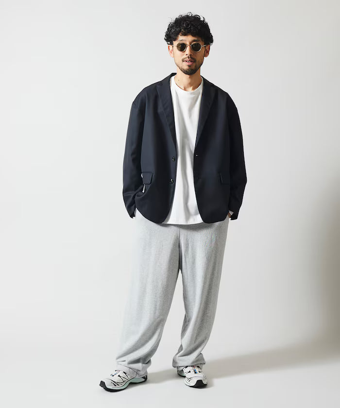 Sleeve-Contrast Tailored Jacket / Relaxed Fit