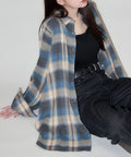 Oversized Check Shirt Limited Release - Beige