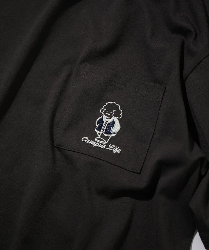 tombonia/Tombonia Back Print Crew Neck T-Shirt/Campus Life