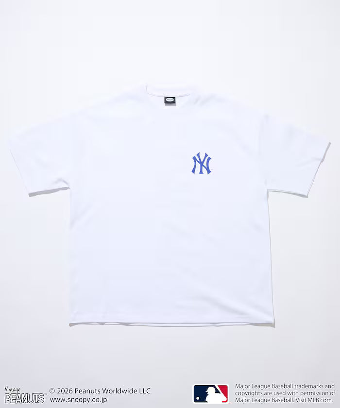 PEANUTS×MLB Exclusive Big Silhouette Back Print T-Shirt / YANKEES 【Limited Edition】