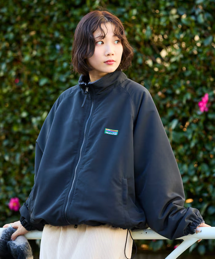Relaxed Fit Nylon Fleece Reversible Stand Blouson [Limited Edition]