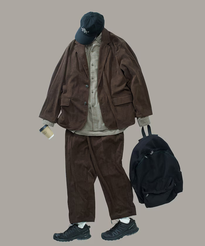 Relax Fit Corduroy Setup / Tailored Jacket / Wide Pants 【Limited Edition】