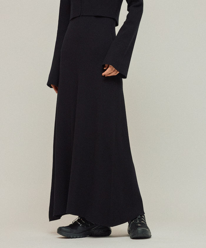 Functional Fabric Silk Blend Knit Ensemble Dress / Anti-Pill / Machine Washable