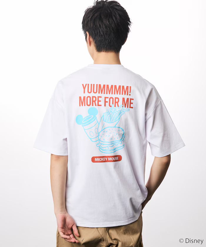 DISNEY/Mickey Mouse/Exclusive Crew Neck Printed Sweatshirt/FOOD 【Limited Release】